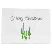 Grand Sac Cadeau Noël Cactus Désert Sud-Ouest (Dos)