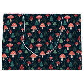 Grand Sac Cadeau Noël Champagne Motif vacances (Devant)