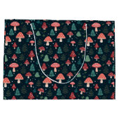 Grand Sac Cadeau Noël Champagne Motif vacances (Dos)