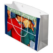 Grand Sac Cadeau Noël de baiser (Dos Angle)