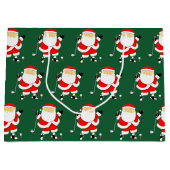 Grand Sac Cadeau Noël de golf Vacances (Devant)