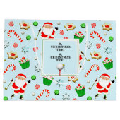 Grand Sac Cadeau Noël de golf Vacances (Dos)