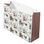 Grand Sac Cadeau Noël de la fête d'hiver (Devant Angle)