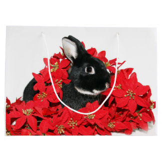 Grand Sac Cadeau Noël de lapin