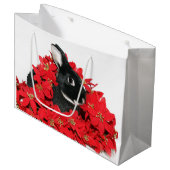 Grand Sac Cadeau Noël de lapin (Devant Angle)