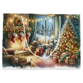 Grand Sac Cadeau Noël de luxe (Dos)