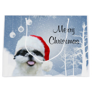 Grand Sac Cadeau Noël de Shih Tzu