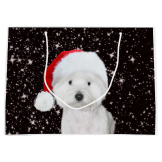 Grand Sac Cadeau Noël de Westie