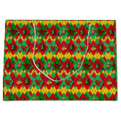 Grand Sac Cadeau Noël des couleurs de vacances (Devant)