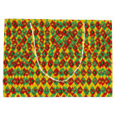 Grand Sac Cadeau Noël des couleurs de vacances (Dos)