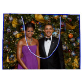 Grand Sac Cadeau Noël du président Barack Obama et de Michelle (Dos)