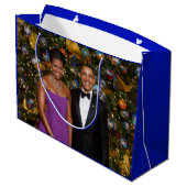 Grand Sac Cadeau Noël du président Barack Obama et de Michelle (Dos Angle)