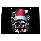 Grand Sac Cadeau Noël En Août Squad Drôle Noël D'Été (Devant)