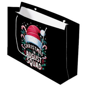 Grand Sac Cadeau Noël En Août Squad Drôle Noël D'Été