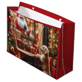 Grand Sac Cadeau Noël et voeux (Devant Angle)