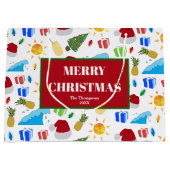 Grand Sac Cadeau Noël été vacances (Devant)