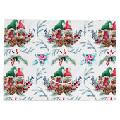 Grand Sac Cadeau Noël Gnome (Dos)