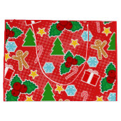 Grand Sac Cadeau Noël mignon (Dos)