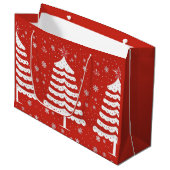 Grand Sac Cadeau Noël moderne (Devant Angle)