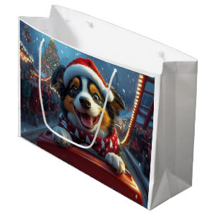 Grand Sac Cadeau Noël Montagnes Russes de Chien de Bétail Australie