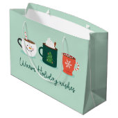 Grand Sac Cadeau Noël Musiques (Dos Angle)