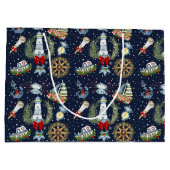 Grand Sac Cadeau Noël nautique (Dos)