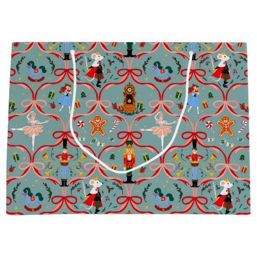 Grand Sac Cadeau Noël - Nutcracker (Devant)