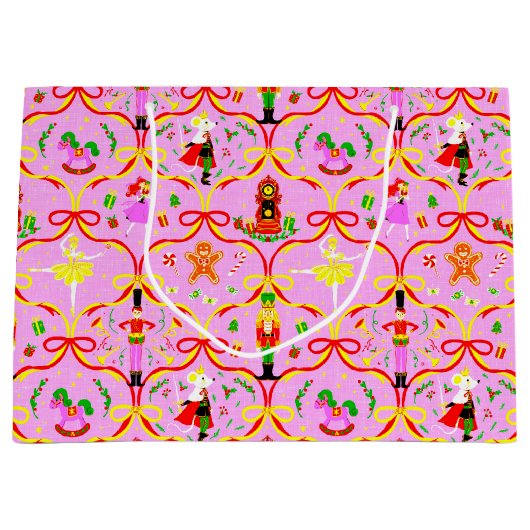 Grand Sac Cadeau Noël - Nutcracker (Devant)