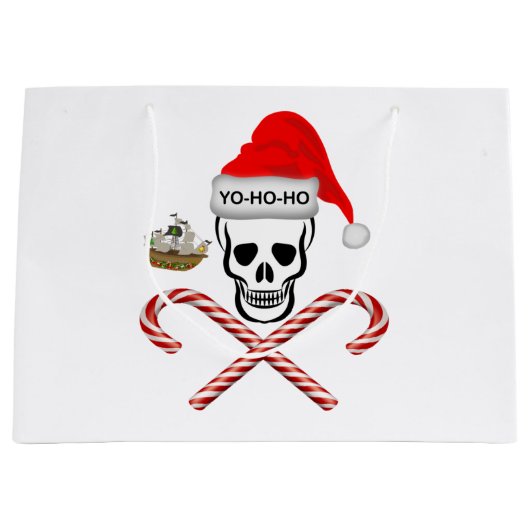 Grand Sac Cadeau Noël, Pirate (Devant)