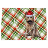 Grand Sac Cadeau Noël Plaid Berger Picard Amoureux des chiens Holid (Dos)