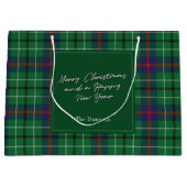 Grand Sac Cadeau Noël Plaid Holidays Clan Duncan Tartan (Devant)