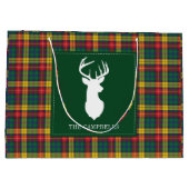 Grand Sac Cadeau Noël Plaid Vacances Buchanan Tartan (Dos)