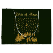 Grand Sac Cadeau Noël religieux, Naissance de Jésus (Dos)