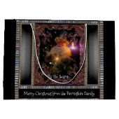 Grand Sac Cadeau Noël Saint Nicolas Noël victorien (Dos)