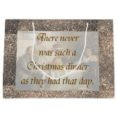 Grand Sac Cadeau Noël victorien (Devant)