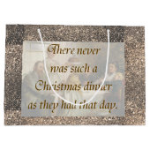 Grand Sac Cadeau Noël victorien (Dos)