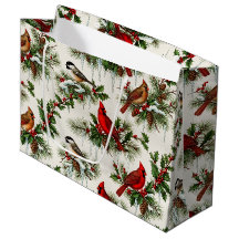 Noël Vintage Oiseaux d'Hiver