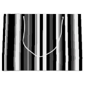 Grand Sac Cadeau Noir Et Blanc Gratté (Devant)