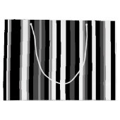 Grand Sac Cadeau Noir Et Blanc Gratté (Dos)