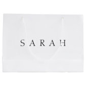 Grand Sac Cadeau Nom classique (ou mot) (Dos)