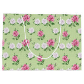 Grand Sac Cadeau Nom customisé Roses Roses Roses Roses Roses Et Bla (Dos)