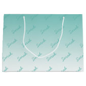 Grand Sac Cadeau Nom modifiable simple | Modifier n'importe quelle (Devant)