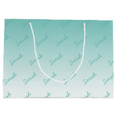 Grand Sac Cadeau Nom modifiable simple | Modifier n'importe quelle (Dos)