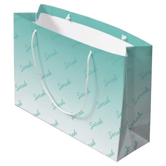 Grand Sac Cadeau Nom modifiable simple | Modifier n'importe quelle (Dos Angle)