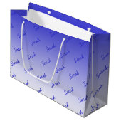 Grand Sac Cadeau Nom modifiable simple | Modifier n'importe quelle  (Devant Angle)