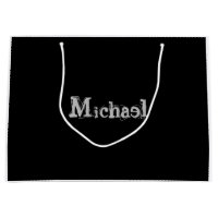 Nom monogramme moderne minimaliste noir blanc