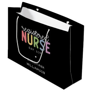 Grand Sac Cadeau Nom personnalisé Infirmière inscrite infirmière in