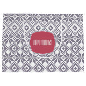 Grand Sac Cadeau Nom personnalisé Noël Nordic Snowflake Motif (Dos)