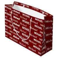 Nom personnalisé rouge Anniversaire garçon personn