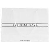 Grand Sac Cadeau Nom professionnel (Dos)